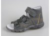 Kožené kotníčkové sandálky, sandály zn. ESSI S7035 (šedá).
